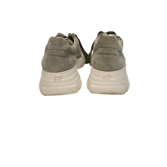 Paul Green Super Soft Sneakers Sage Green Suede Leather Men's Size 7.5 Designer - Picture 5 of 8